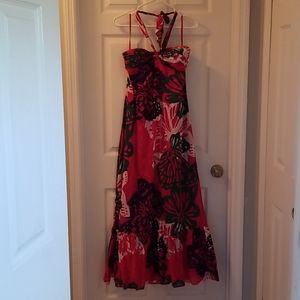 Ann Taylor Butterfly Halter Dress